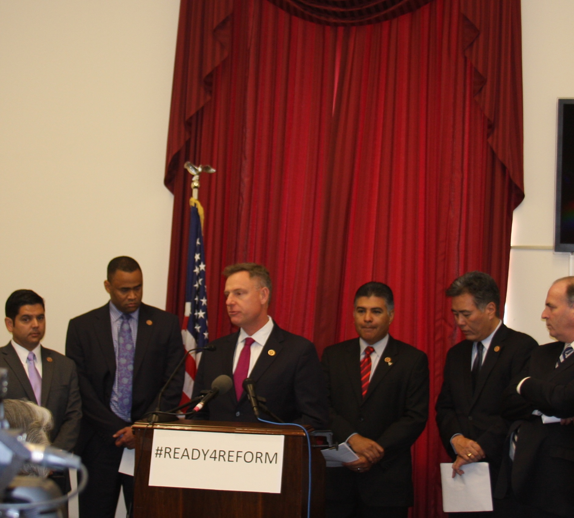 Scott at an Immigration Reform Press Conference