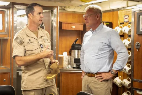 Rep. Peters tours a submarine